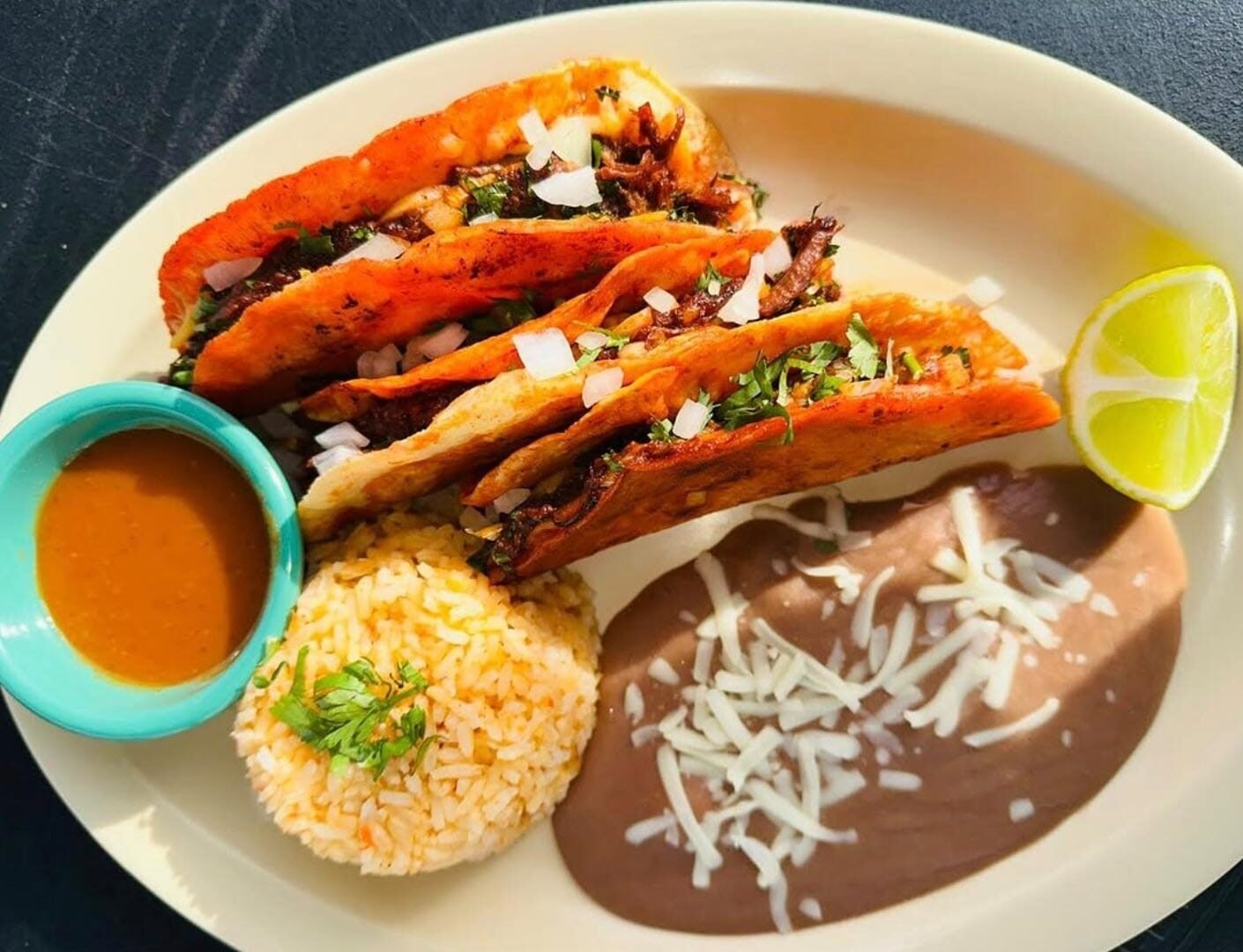 Tacos preparados en Restaurante Elizabeth